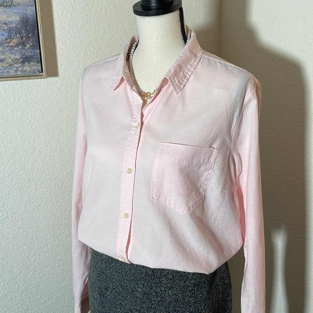 Pink Old Navy Classic Button Down Shirt - Picture 2 of 12